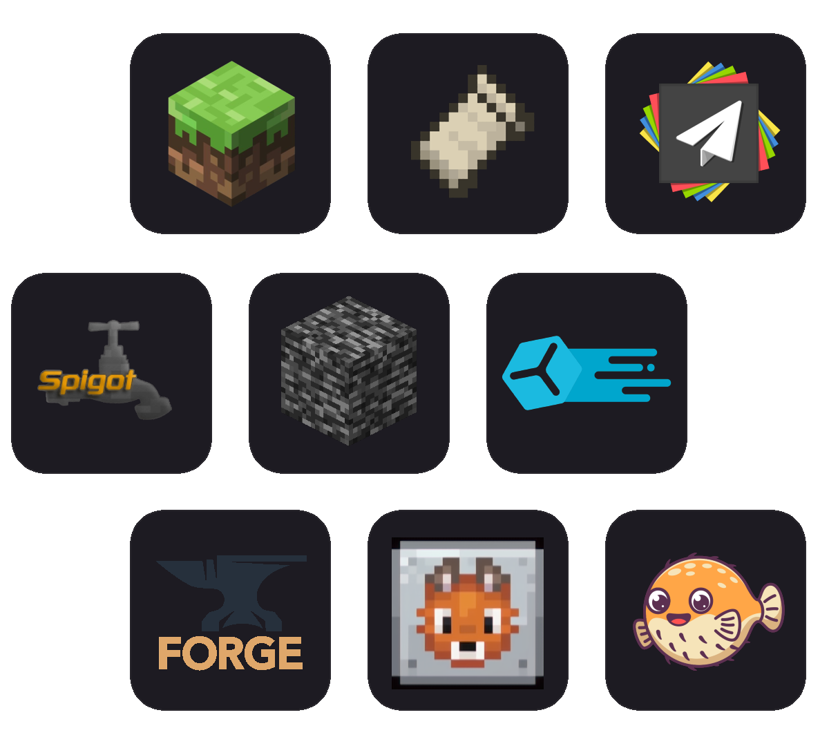 Minecraft Server Compatibility - Supporting Vanilla, Bedrock, Modded servers and various server software